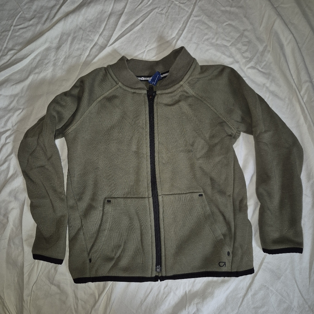 Gap fleece zip up jacket army green